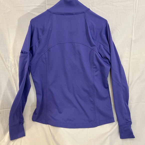 Purple Running Jacket Full Zip Mock Turtleneck Size L by Tek Gear - Picture 2 of 4
